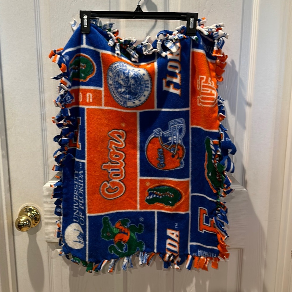 University Of Florida Gator Standard Pillow Cover - fleece - orange and blue UF